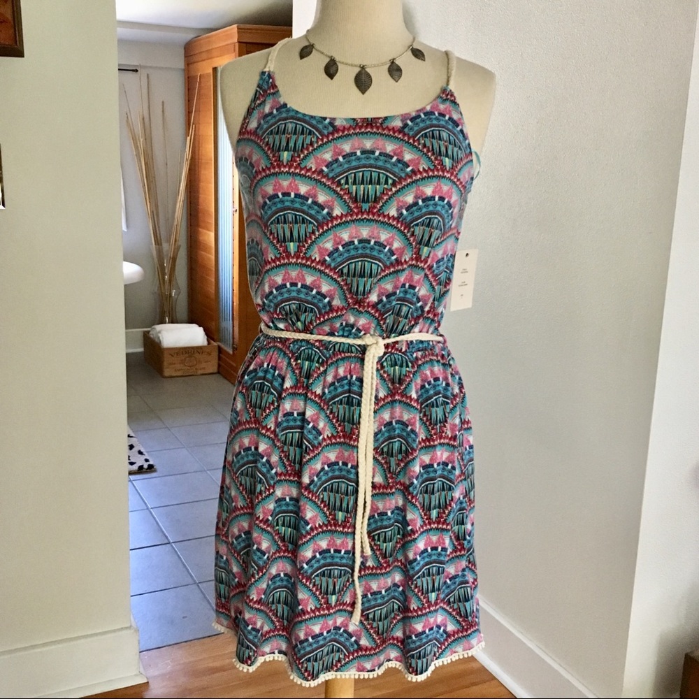 NWT Pink Rose Cotton Sundress Size S